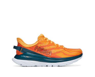 Hoka Mach 4 supersonic running shoes orange men 