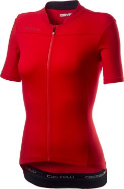 Castelli Anima 3 short sleeve jersey red women 