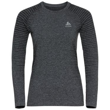 Odlo Essential Seamless running shirt sleeve gray woman 