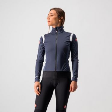 Castelli Alpha RoS 2 light cycling jacket dark blue woman 