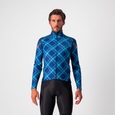 Castelli Perfetto RoS long sleeve cycling jacket blue/green men 