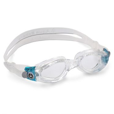 Aqua Sphere Kaiman clear lens small fit swimming goggles aqua/white 