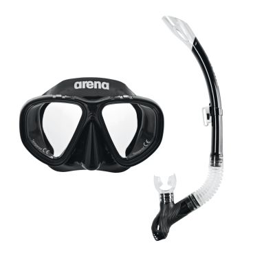 Arena Premium Snorkel set black/clear 