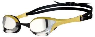 Arena Cobra ultra swipe mirror swimming goggles silver/gold 