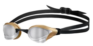 Arena Cobra Core Swipe mirror swimming goggles silver/gold 