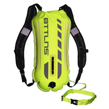 BTTLNS Saferswimmer security lighted buoy dry bag Scamander 2.0 neon green 
