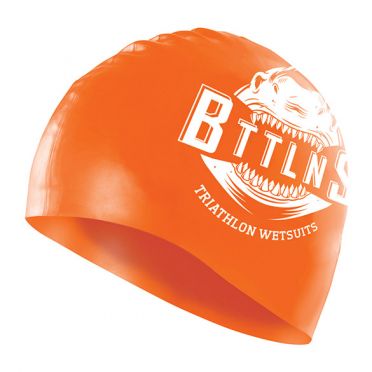 BTTLNS Shark absorber 2.0 silicone swimcap neon/orange 