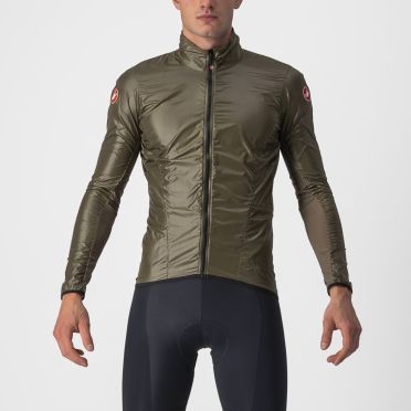 Castelli Aria shell cycling jacket brown men 