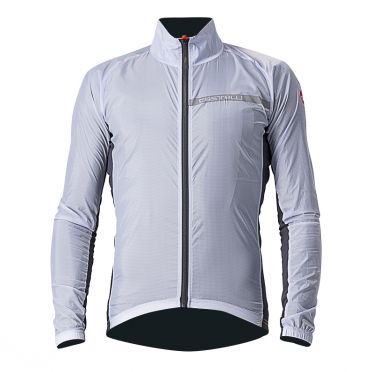 Castelli Squadra stretch cycling jacket Silvergray men 