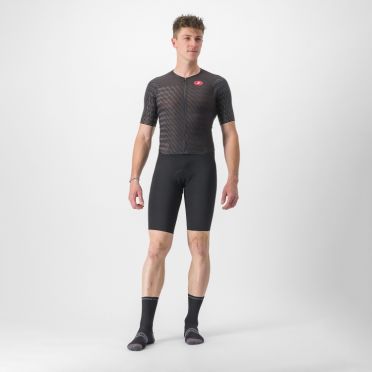 Castelli PR 2 speed trisuit short sleeve black men 
