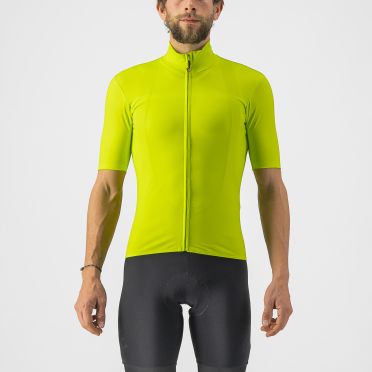 Castelli Pro thermal Mid short sleeve jersey green/yellow men 