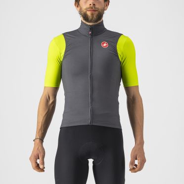 Castelli Pro thermal mid cycling vest sleeveless dark gray men 