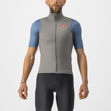 Castelli Pro thermal mid cycling vest sleeveless gray men 
