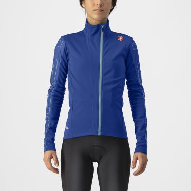 Castelli Transition 2 W cycling jacket long sleeve blue woman 