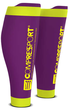 Compressport R2 v2 compression calf tubes purple 
