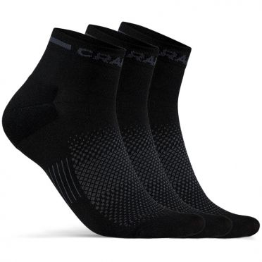 Craft Advanced Dry mid socks black 3-pack 