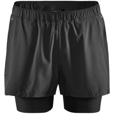 Craft Advanced Essence 2-in-1 stretch shorts black men 