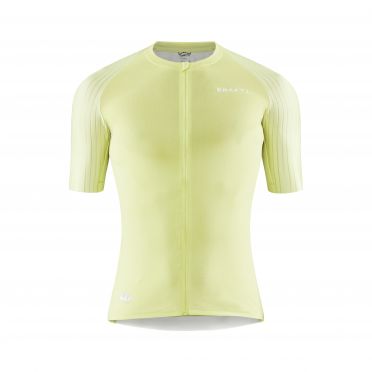 Craft Pro Aero cycling shirt short sleeve yellow men 