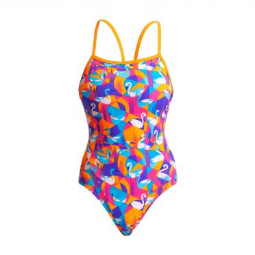 Funkita Swim Swan Eco Chompa single strap suit women 