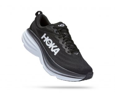 Hoka Bondi 8 running shoes black/white men 