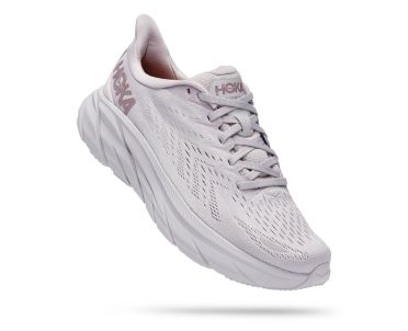 Hoka Clifton 8 running shoes gray women 