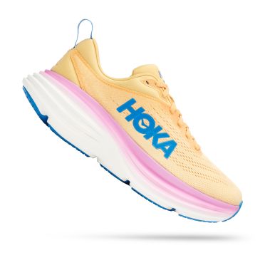 Hoka Bondi 8 running shoes pink woman 