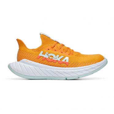 Hoka Carbon X 3 running shoes orange women 