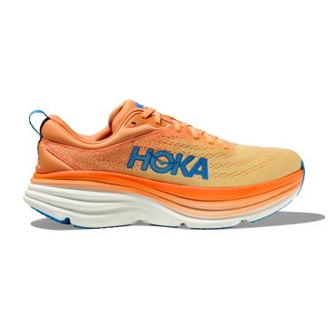 Hoka Bondi 8 running shoes orange/blue men 