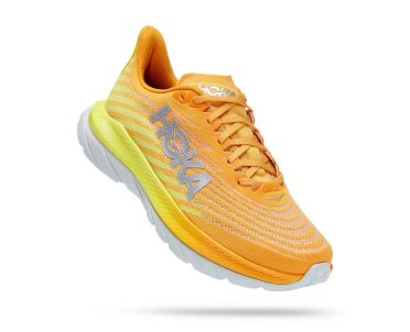 Hoka Mach 5 running shoes orange/yellow men 