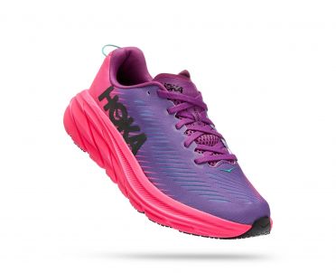 Hoka Rincon 3 running shoes purple women 