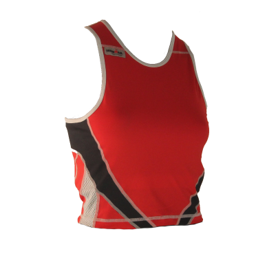 Ironman tri top sleeveless extreme red/black women 