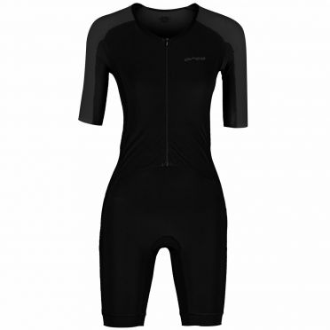 Orca Athlex Aero race trisuit short sleeve black/silver women 