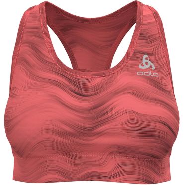 Odlo Essential Print sports bra pink woman 