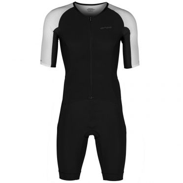 Orca Athlex Aero race trisuit short sleeve black/white men 