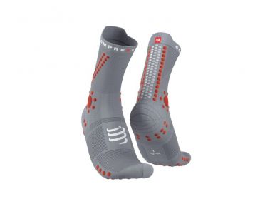 Compressport Pro racing v4.0 trail running socks gray 