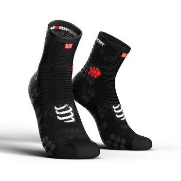Compressport Pro racing v3.0 high running socks black 