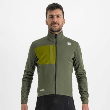 Sportful Super long sleeve cycling jacket green men 