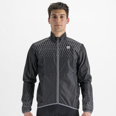 Sportful Reflex cycling jacket long sleeve black men 