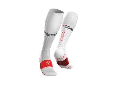 Compressport Full socks Run compression socks white 