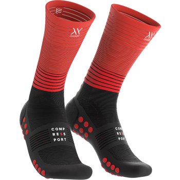 Compressport Mid Compression socks Oxygen black/red 