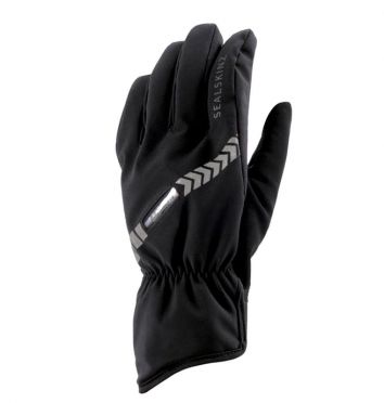 SealSkinz All weather led cycling gloves black 