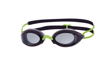 Zoggs Fusion air dark lens goggles green 