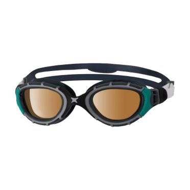 Zoggs Predator flex polarized goggle black/green 