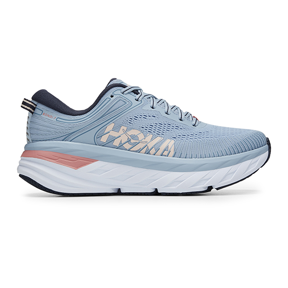 Hoka One One Bondi 7 running shoes light blue women online? Find it at ...
