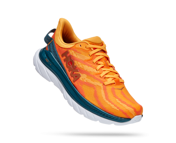 Hoka Mach 4 supersonic running shoes orange men online? Find it at ...