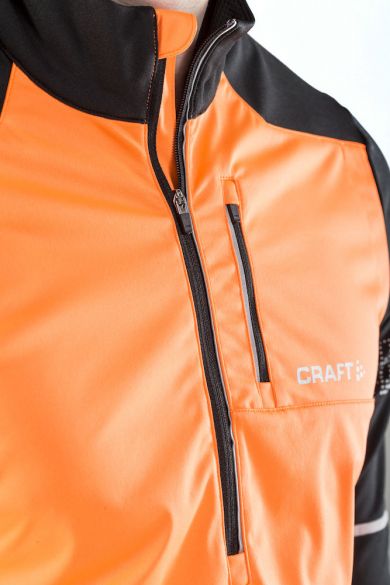 Craft Brilliant 2.0 thermal wind running top long sleeve oranje/black men