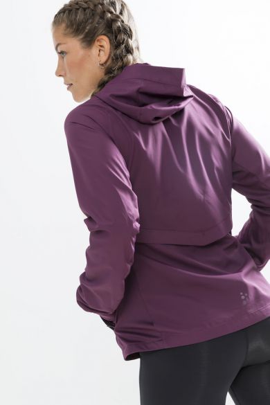 purple running jacket