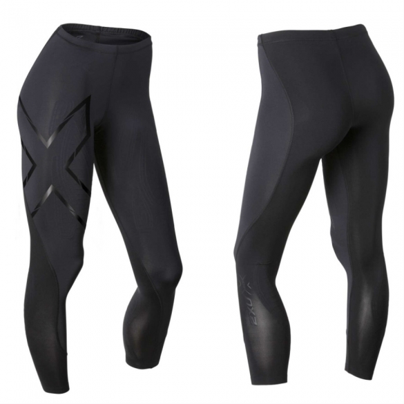2XU Elite MCS Long Womens Compression Tights Black Exercise Gym Training Tight 