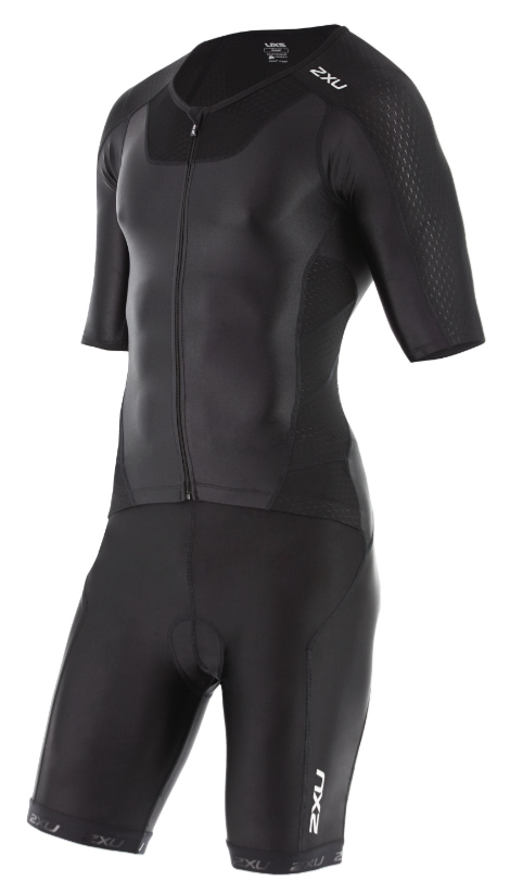 2XU X-vent Sleeved Full Front Zip Trisuit black men  MT4355dBLK/BLK