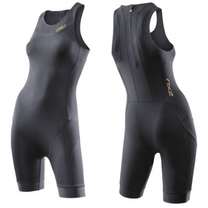 2XU Swim skin (swim) trisuit ladies backzip 2014 WT2694d BLK/BLK  2XUWT2694DBLK